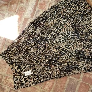 NWT Vintage 90s Chicos Mudcloth Gypsy Skirt S/M